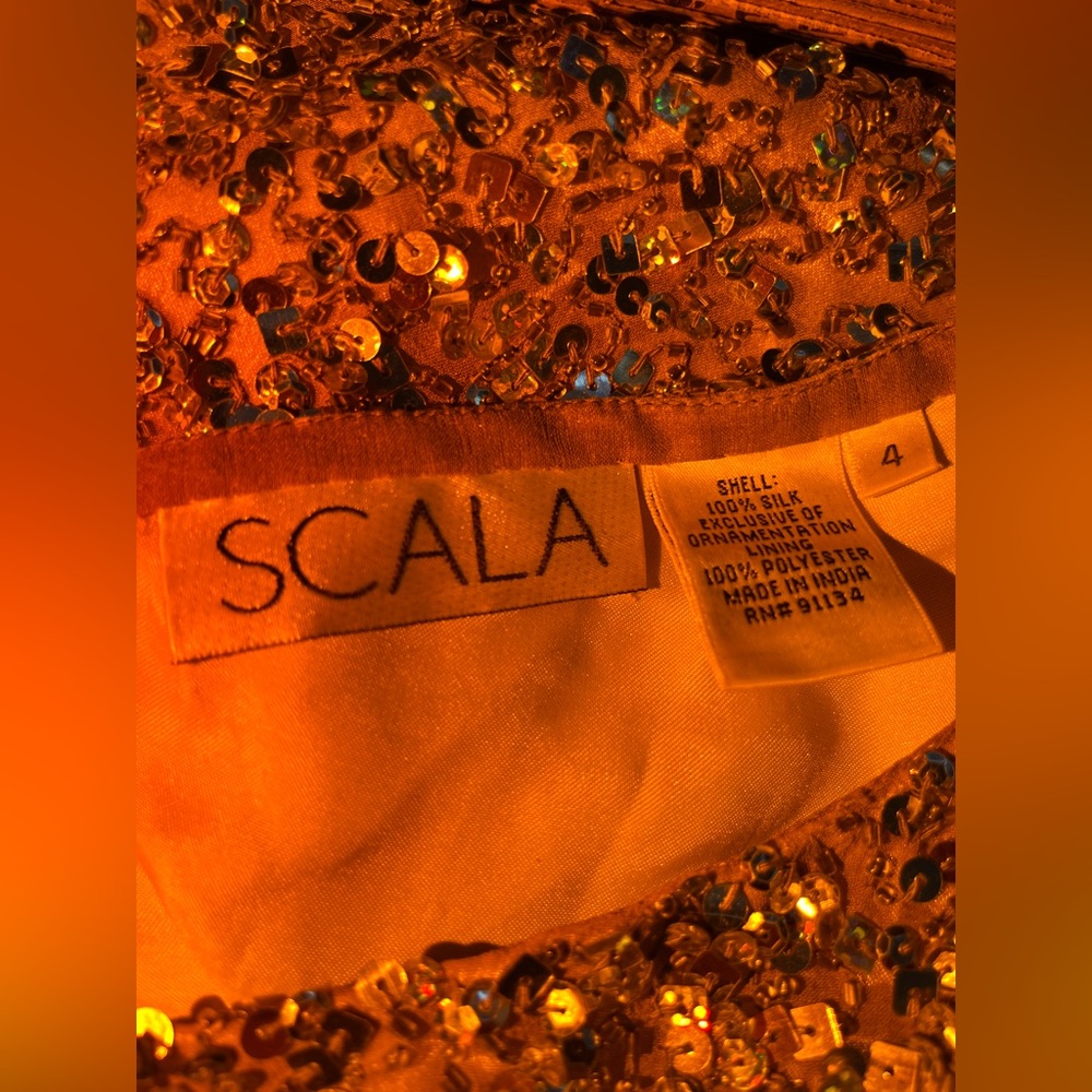 VINTAGE (GORGEOUS) SCALA DRESS size 4 💎💎💎💎💎💎💎💎💎💎💎💎💎💎💎💎💎💎💎💎💎💎 - Picture 10 of 11